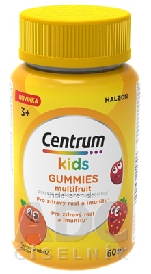 Centrum kids GUMMIES multifruit želé s vitamínmi a minerálmi 60 ks