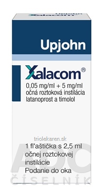 XALACOM Očná roztoková instilácia 2,5 ml