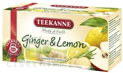 TEEKANNE WOF GINGER & LEMON ovocno-bylinný čaj 20x1,75 g (35 g)