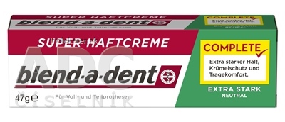 blend-a-dent EXTRA STARK NEUTRAL complete super fixačný dentálny krém 1x47 g