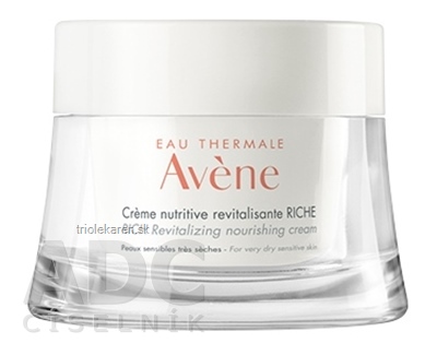 AVENE CREME NUTRITIVE REVITALISANTE RICHE revitalizačný výživný krém citlivá pleť 50 ml