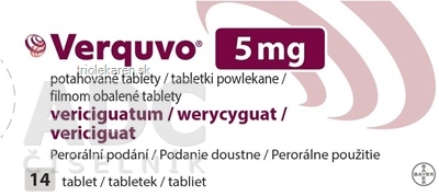 Verquvo 5 mg tablety 14 ks