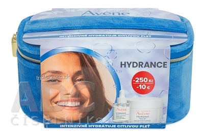 AVENE HYDRANCE BOOST hydratačné sérum 30 ml + aqua-gél 50 ml kozmetická taštička 1 set