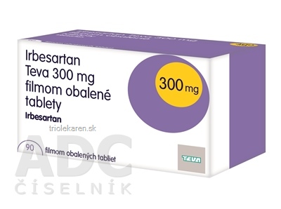 Irbesartan Teva 300 mg filmom obalené tablety 90 ks