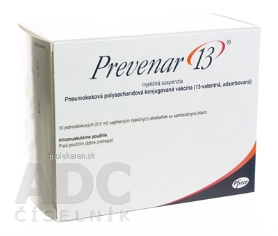 Prevenar 13 sus inj (striek.skl.napln.+ samost.ihly) 10x0,5 ml