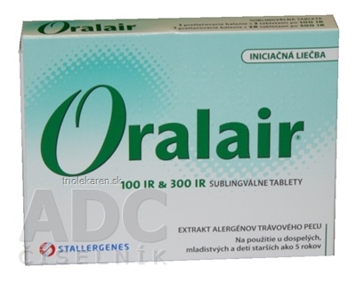 Oralair 100 IR & 300 IR tbl slg (100 IR 3 ks + 300 IR 28 ks) 1x1 set