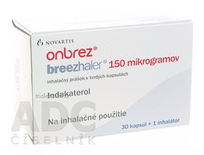 Onbrez Breezhaler 150 mikrogramov plv icd 150 µg 1x30 ks