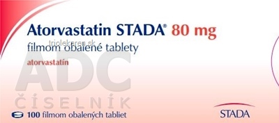 Atorvastatin STADA 80 mg filmom obalené tablety tbl flm (blis.) 1x100 ks