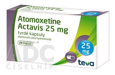 Atomoxetine Actavis 25 mg kapsuly 28 ks