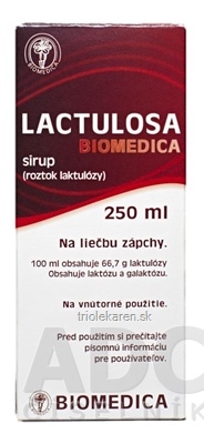 LACTULOSA BIOMEDICA sir 50% 1x250 ml