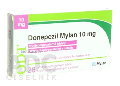 Donepezil Mylan 10 mg orodispergovateľné tablety 28 ks