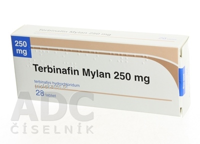 Terbinafin Mylan 250 mg tbl (blis.PVC/Al) 1x28 ks