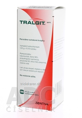 Tralgit 100 mg/ml perorálny roztok sol por (fľ.skl.hnedá s dáv.pumpou) 1x96 ml