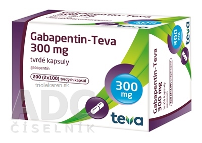 Gabapentin-Teva 300 mg cps dur (blis.PVC/PVDC/Al) 1x200 ks