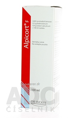 Alpicort F 0,05 mg/ml + 2 mg/ml + 4 mg/ml sol der (fľ.skl.) 1x100 ml