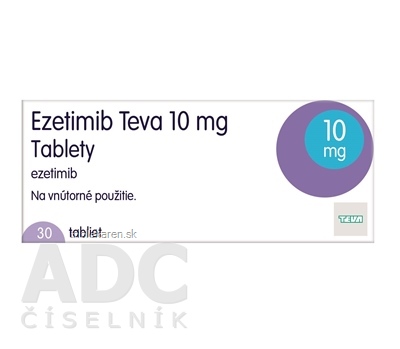 Ezetimib Teva 10 mg tablety 30 ks