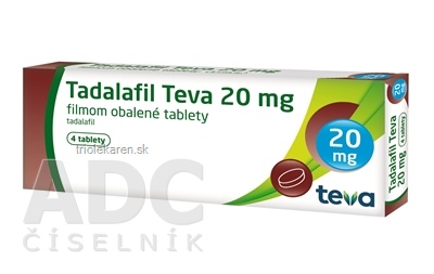 Tadalafil Teva 20 mg tablety 4 ks