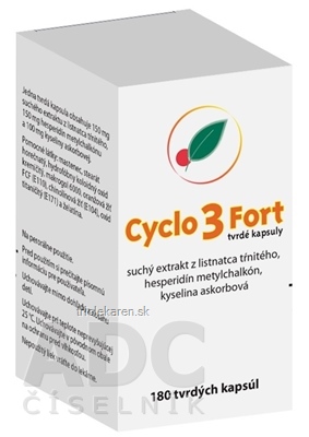 Cyclo 3 Fort cps dur (blis.PVC/PE/PVDC/Al) 1x180 ks