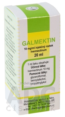 PharmaGal GALMEKTIN 10 mg/ml injekčný roztok 20 ml