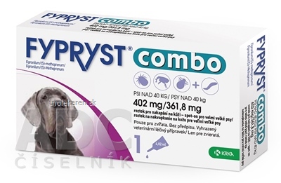 FYPRYST combo roztok na kožu pre veľmi veľké psy 40+ kg pipeta 4,02 ml