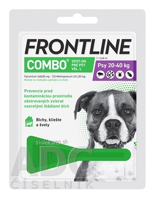 FRONTLINE Combo Spot-On pre psy L sol (na kožu, psy 20-40 kg) 1x2,68 ml