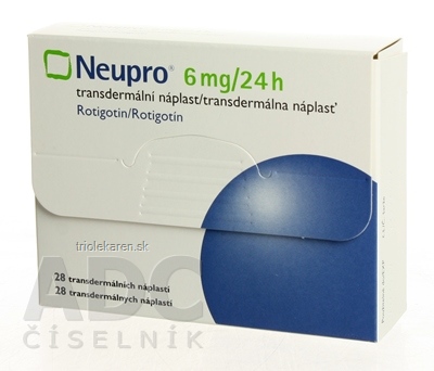 Neupro 6 mg/24 h transdermálna náplasť emp tdm (vre.) 1x28 ks