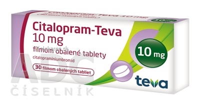 Citalopram-Teva 10 mg tablety 30 ks