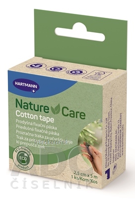 Nature Care Cotton tape fixačná páska 2,5 cm x 5 m 1 ks