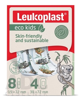 LEUKOPLAST ECO KIDS náplasť na rany pre deti, 2 veľkosti, 1x12 ks