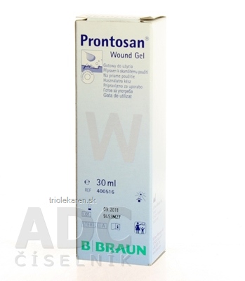 B.BRAUN PRONTOSAN WOUND GEL STERILNÝ čistenie, zvlhčovanie hlbokých rán, gél 1x30ml