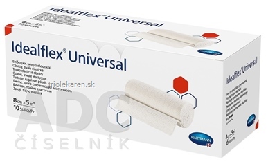 Idealflex universal obväz univerzálny trvalo elastický, 8 cm x 5 m, 1x10 ks