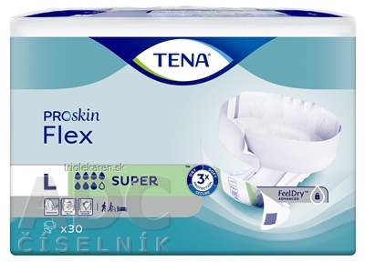 TENA Flex Super L inkontinenčné nohavičky s rýchloupevňovacím pásom 1x30 ks