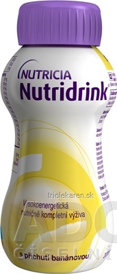 NUTRIDRINK banánová príchuť (fľaška) 4x200 ml