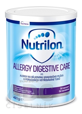 Nutrilon ALLERGY DIGESTIVE CARE mliečna výživa v prášku od narodenia 450 g