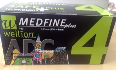 Wellion MEDFINE plus Penneedles 4 mm ihla na aplikáciu inzulínu pomocou pera 1x100 ks