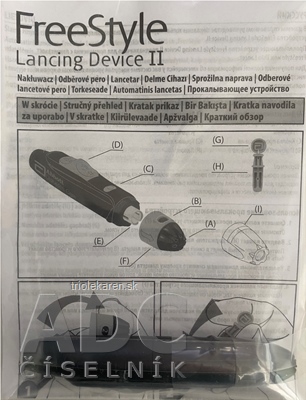 FreeStyle Lancing Device II odberové pero 1x1 ks