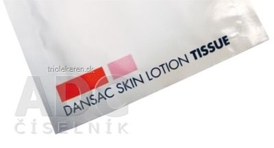 DANSAC SKIN LOTION TISSUES telová voda v rúškach, 1bal. = 30 ks