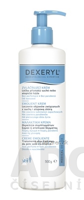 DEXERYL ZVLÁČŇUJÚCI KRÉM s dávkovačom (Creme emoliente) 1x500 g