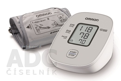 OMRON M2 Basic Digitálny TLAKOMER automatický na rameno 1 ks + sieťový adaptér 1 set