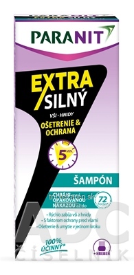 PARANIT EXTRA SILNÝ ŠAMPÓN šampón 100 ml + hrebeň, 1x1 set