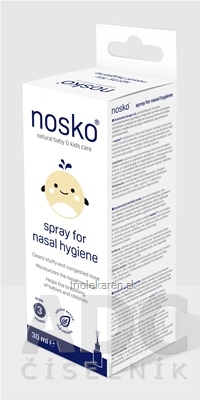 nosko sprej na nosovú hygienu izotonická morská voda 1x30 ml