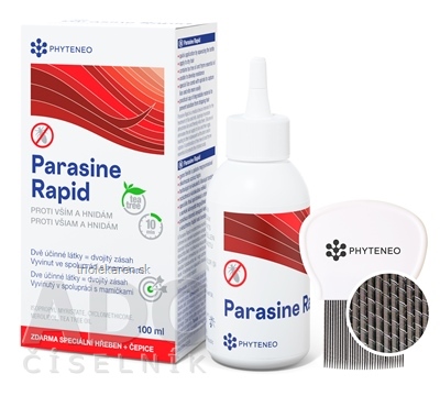 Parasine Rapid ENEO sol 100 ml + (hrebeň a čiapka zadarmo), 1x1 set