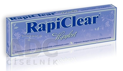 RapiClear H.pylori jednokrokový test 1x1 set