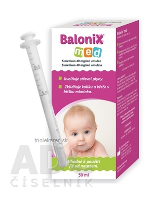 Balonix med emulzia, simetikon 40 mg/ml 1x50 ml