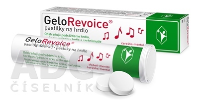 GeloRevoice pastilky na hrdlo, čerešňa mentol 1x10 ks