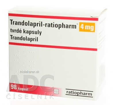 Trandolapril-ratiopharm 4 mg cps dur 7x14 ks