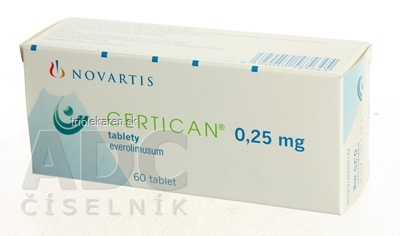 CERTICAN 0,25 mg tablety tbl 1x60 ks