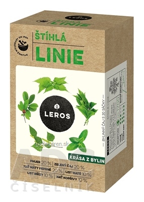 LEROS ŠTÍHLA LÍNIA vrecúška 20 x 1,5 g