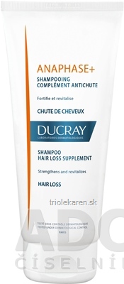 DUCRAY ANAPHASE+ SHAMPOOING doplnková starostlivosť pri vypadávaní vlasov 1x200 ml