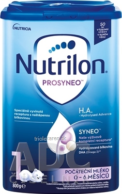 Nutrilon 1 PROSYNEO H.A. Hydrolyzed Advance počiatočná dojčenská výživa 0-6 mesiacov 800 g